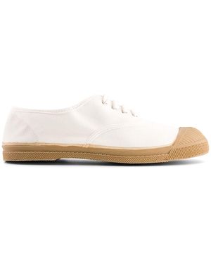 Bensimon Zapatillas con cordones de algodón - Blanco