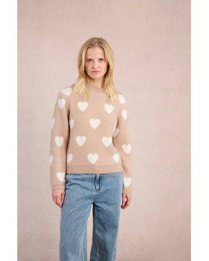 Molly Bracken Jersey De Punto Con Estampado De Corazones. Talla. Color - Rosa