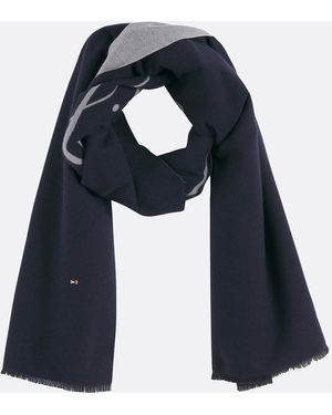 Tommy Hilfiger Bufanda con logotipo - Azul