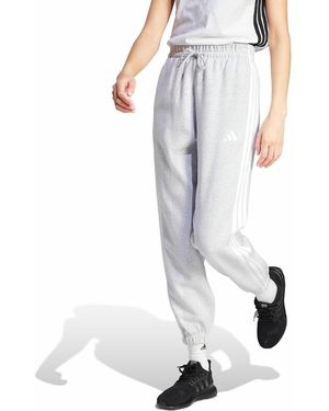 adidas Pantalón de felpa Essentials 3 STRIPES - Blanco