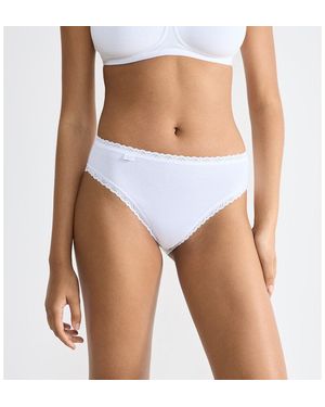 Sloggi Lote De 3 Braguitas Escotadas 24/7 Cotton Lace. Talla. Color - Blanco