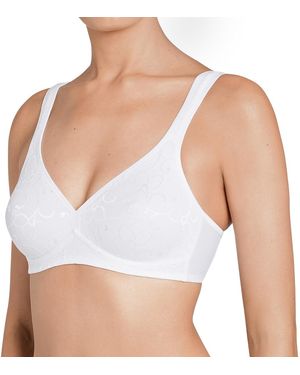 Triumph Sujetador Sin Aros Elegant Cotton. Talla. Color - Blanco