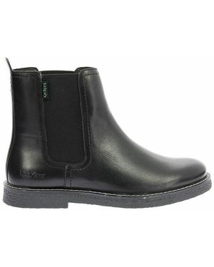 Kickers Botines de piel Chelsea Kick Lorel - Negro