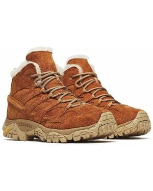 Merrell Zapatillas de piel Moab 2 Decon Mid Cozy Luxe - Marrón