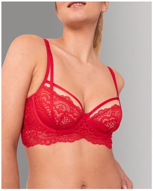 SCANDALE ECO LINGERIE Sujetador balconet de tejido orgánico Sublime - Rojo