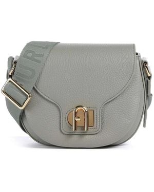 Furla Bolso bandolera de piel, LOTUS MINI - Gris