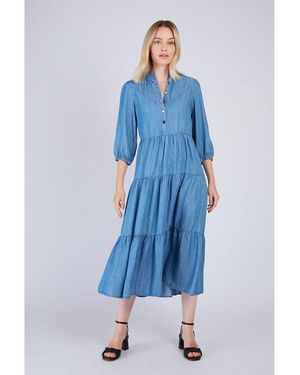 Rene' Derhy Vestido de largo medio CARINE - Azul