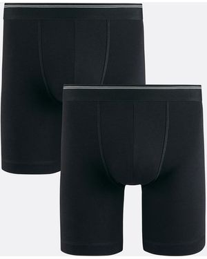 La Redoute Lote De 2 Bóxers Largos Negros Lisos. Talla. Color