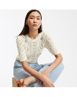 La Redoute Jersey de punto grueso y cuello redondo - Neutro