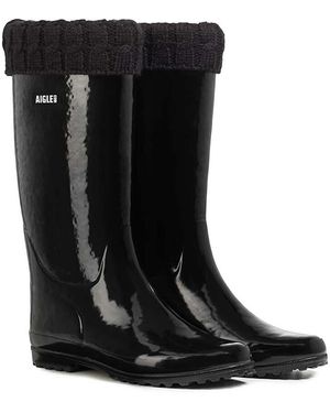 Aigle Botas De Lluvia Forradas Eliosa Winter. Talla. Color - Negro
