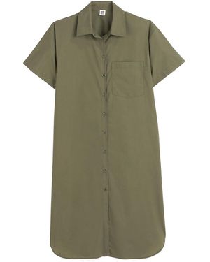 La Redoute Vestido camisero de manga corta - Verde