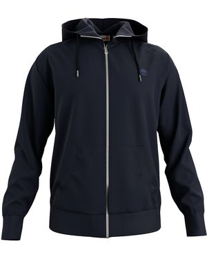 Timberland Sudadera con capucha con logotipo bordado tono sobre tono - Azul