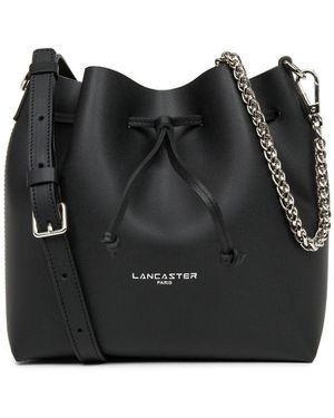 Lancaster Pequeño Bolso Bucket De Piel Pur & Élément. Talla. Color - Negro