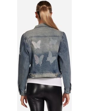 Lauren Moshi Elena Crystal Opal Butterflies - Gray