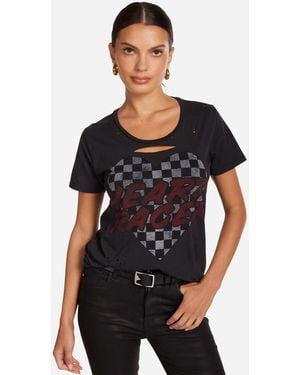 Lauren Moshi Myra Heart Racer - Black