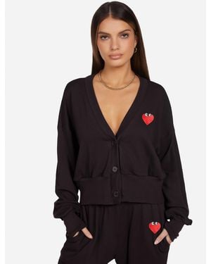 Lauren Moshi Camas Heart Face Patch - Black