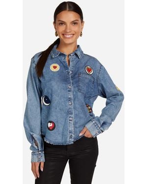 Lauren Moshi Saba Hippie Patches - Blue