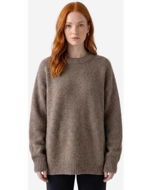 The Row Pato Taupe Sweater - Brown