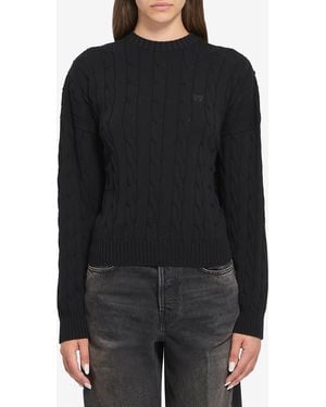 Balenciaga Jumper With Logo - Black