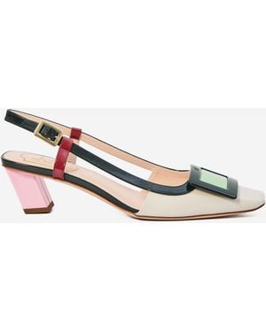 Roger Vivier Belle Vivier Slingback Pumps - White