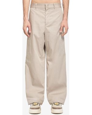 Fendi Straight Cargo Pants - Natural
