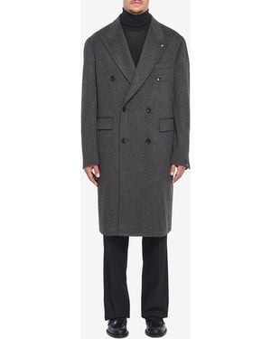 Tagliatore Pino Lerario Doublebreasted Coat - Grey