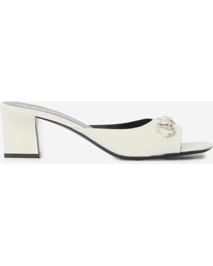 Gucci Bamboo Signora Mules - White