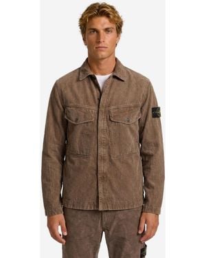 Stone Island Lead Overshirt - Brown