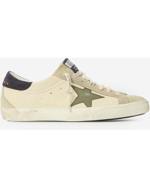 Golden Goose Super Star Trainers - Natural