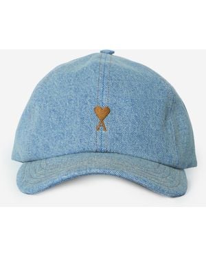 Ami Paris Tabacco Baseball Cap - Blue