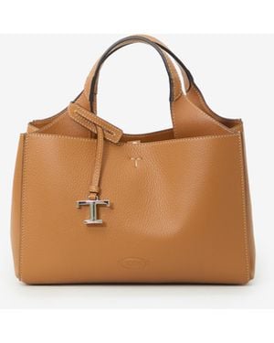 Tod's Tods Mini Leather Bag - Natural