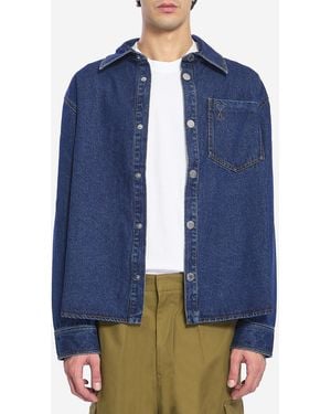 Ami Paris Cotton Overshirt - Blue