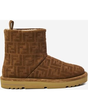 Fendi Ff Boots - Brown
