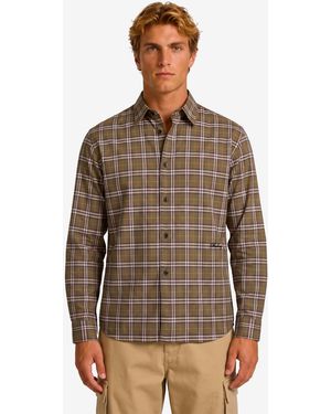Burberry Check Cotton Shirt - Brown