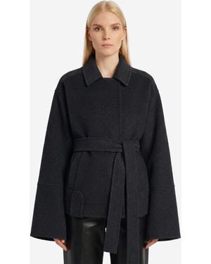 KHAITE Cappotto Alder Charcoal - Nero