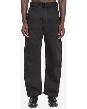 Lemaire Twisted Belted Trousers - Black
