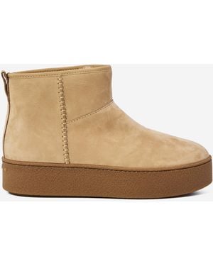Hogan Shearling Ankle Boots - Brown