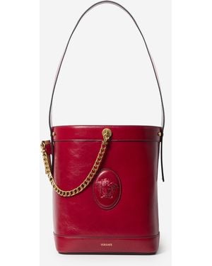 Versace Medusa Bucket Bag - Red
