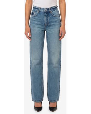 Alaïa Straightleg Denim Jeans - Blue