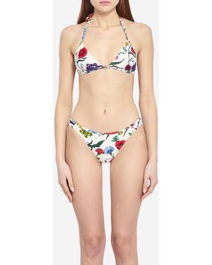 Gucci Printed Jersey Bikini - Natural