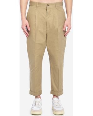 Ami Paris Carrot Trousers - Natural