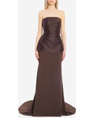 Solace London Alia Maxi Dress - Brown