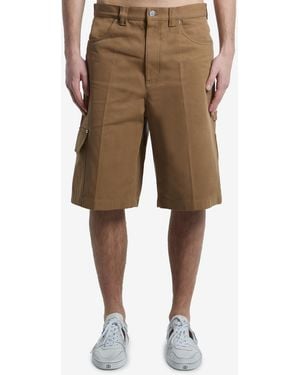 Gucci Camel Denim Bermuda Shorts - Natural