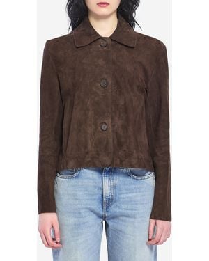 Arma Emy Suede Jacket - Brown