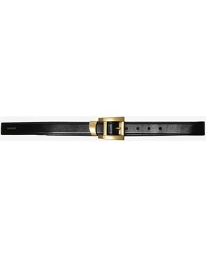 Versace Leather Belt - White