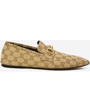 Gucci Loafers With Horsebit - Natural