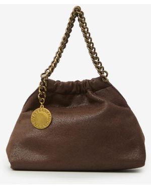 Stella McCartney Borsa Falabella Mini Con Coulisse - Marrone
