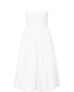 STAUD Abito Midi Bella - Bianco