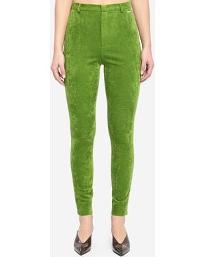 Gucci Stretch Velvet Leggings - Green