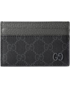 Gucci Portacarte Gg Con Finiture Grigie - Bianco